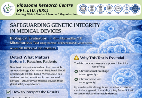 Before your device reaches human safety, make sure it's genetically safe. We deliver precise Micronucleus Testing to meet global safety expectations. Let's discuss your testing requirements today.