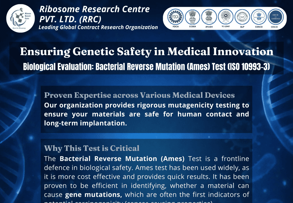 Biological Evaluation: Bacterial Reverse Mutation (Ames) Test (ISO 10993-3)